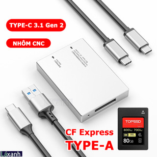 Đầu đọc thẻ nhớ cf express cfexpress type-a type-b usb 3.1 gen2 high speed 10gbps tốc độ cao card reader type a b typea