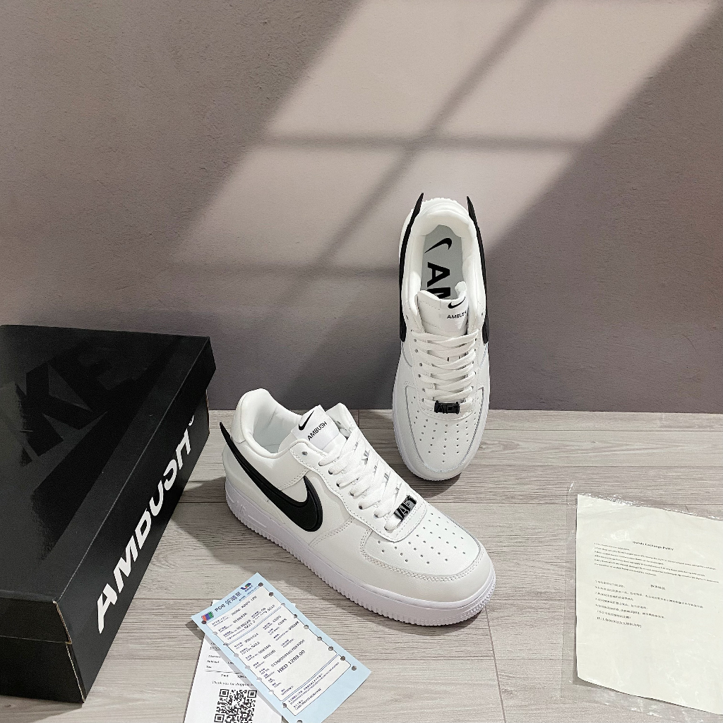 Giày Thể Thao Nikee AMBUSH x Air Force 1 Low Phantom Af1 Trắng Sữa Cao Cấp