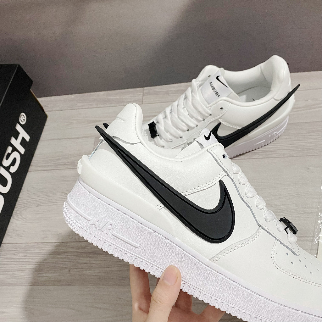 Giày Thể Thao Nikee AMBUSH x Air Force 1 Low Phantom Af1 Trắng Sữa Cao Cấp