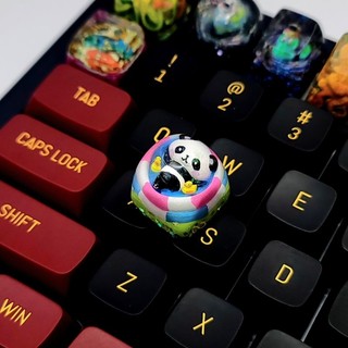 Keycap Artisan Resin Panda & Bear cho bàn phím cơ độc lạ