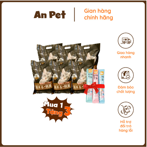 - COMBO 24kg Cát Moi cát vệ sinh cho mèo công nghệ Nhật Bản, siêu vón, siêu khử mùi, ít bụi - An Pet