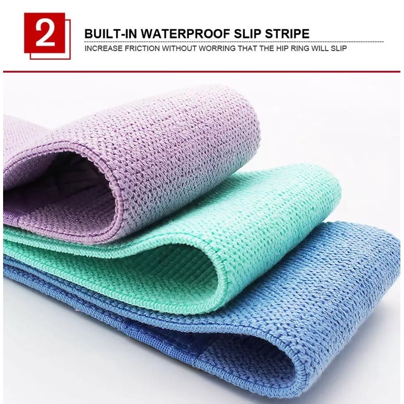 Dây Mini Band Đàn Hồi Kháng Lực ,Bộ 3 Dây Tập Mông Chân Đùi Aolikes Phiên Bản Mới