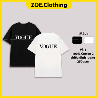 Áo thun Vogue, áo phông tay lỡ nam nữ unisex, ZOEclothing