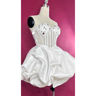 ĐẦM CUP BÍ ĐÍNH ĐÁ LẤP LÁNH full size s/m/l/xl  hàng có sẵn