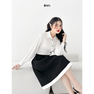 [6SIX closet] Áo sơ mi lụa KIA trơn