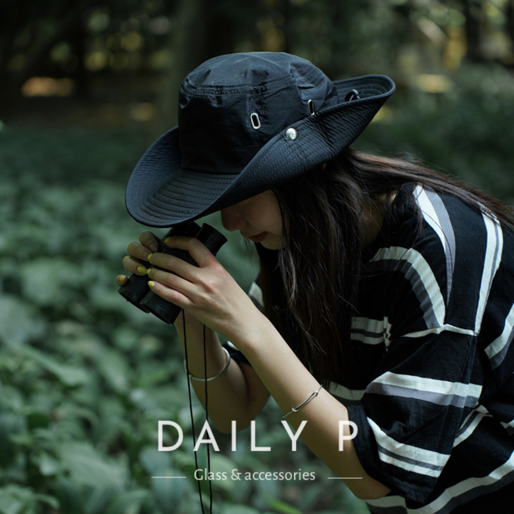 Mũ/nón cao bồi tai bèo vải dù có dây rút & chống thấm nước  DailyP