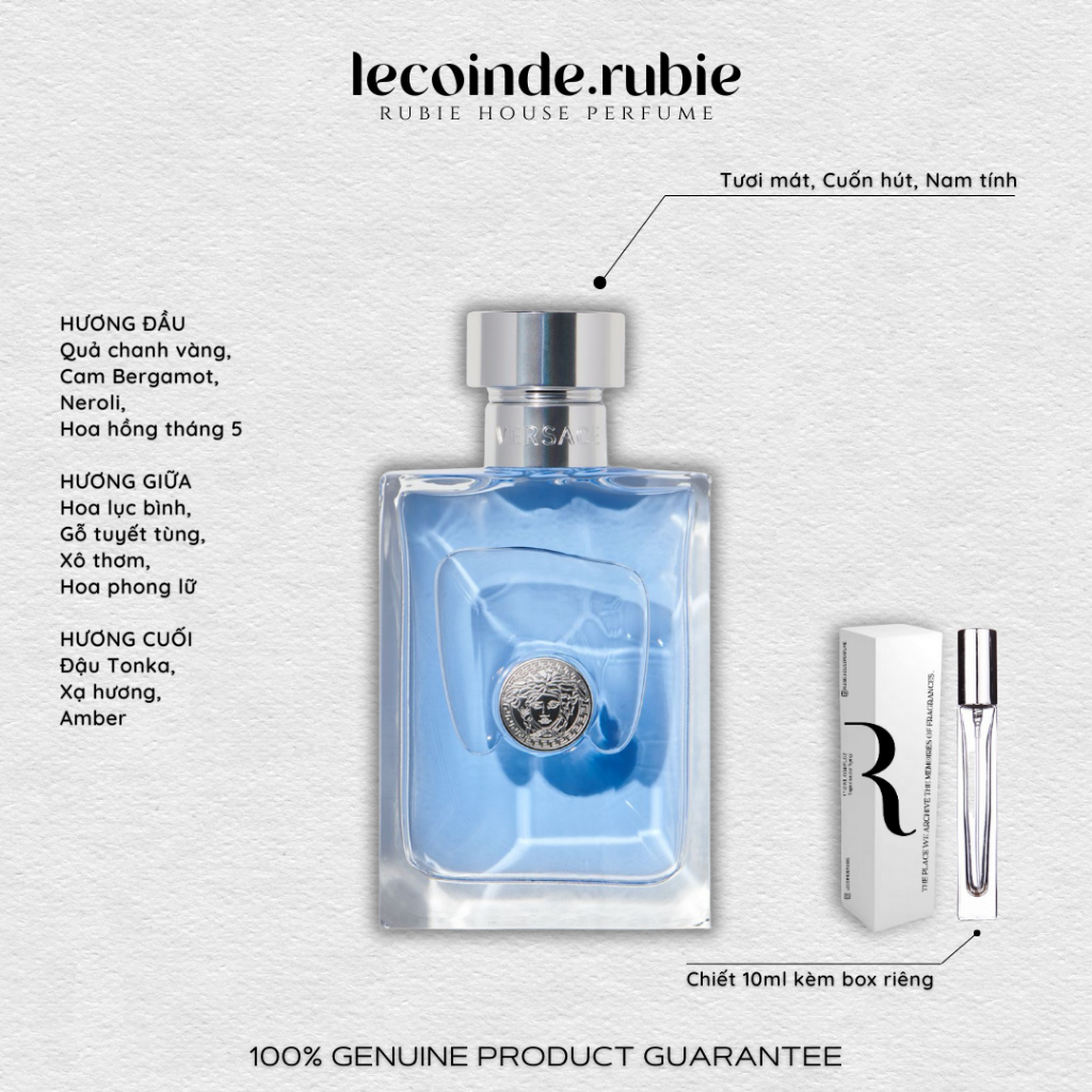 VER - POUR HOMME - Eau de Toilette - 10ML Nước Hoa Chính Hãng