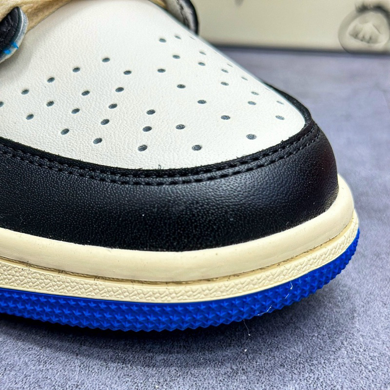 Giày thể thao sneakers Travis Scott jd 1 Low Reverse màu xanh trắng cổ thấp, giày thời trang big size nam tich chu shop