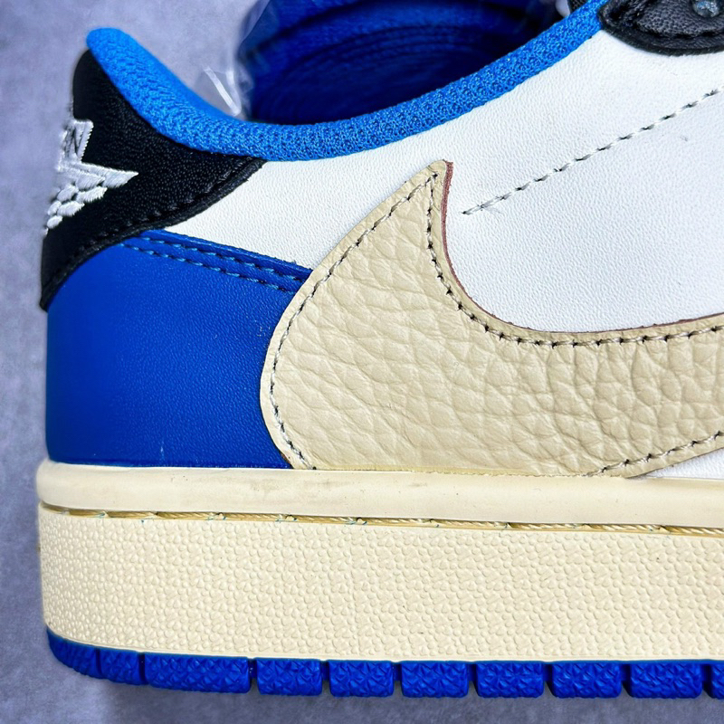 Giày thể thao sneakers Travis Scott jd 1 Low Reverse màu xanh trắng cổ thấp, giày thời trang big size nam tich chu shop