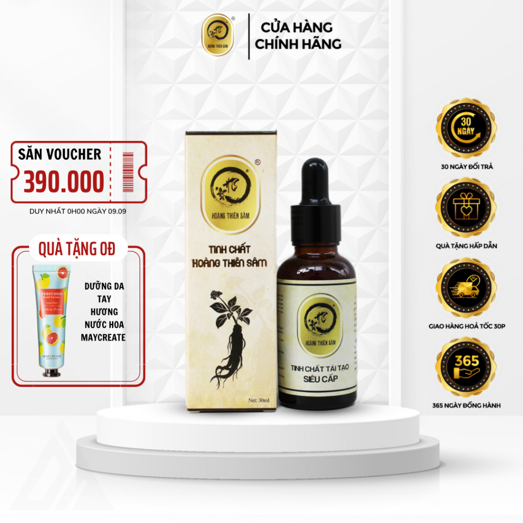 Serum tái tạo Hoàng Thiên Sâm 30ml, hỗ trợ da mụn, thâm, nám - hoangthiensam