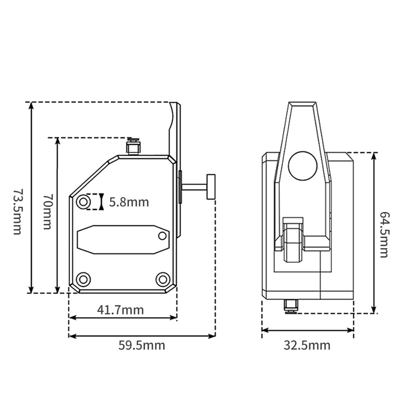 Bộ đùn nhựa Bondtech BMG V2.0 dual gear bánh răng kép cho máy In 3D