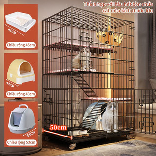  THANH LÝ CHUỒNG MỜI lồng mèo 6 tầng size LỚN có bánh xe cao 195* sâu 60* ngang 90cm 