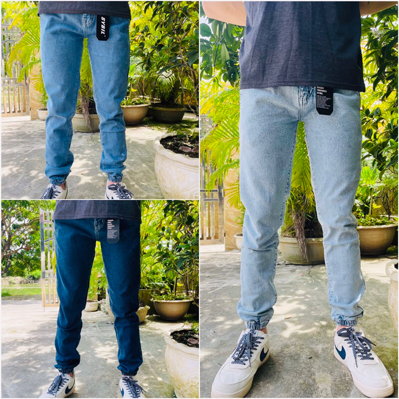 Quần Jean Jogger Nam Sybill Chính Hãng Năng Động Trẻ Trung Vải Denim Cao Cấp Dày, Đứng Form Co Dãn