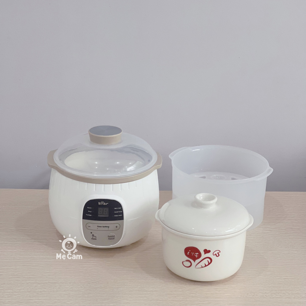 Nồi nấu cháo chậm Bear 0.8L