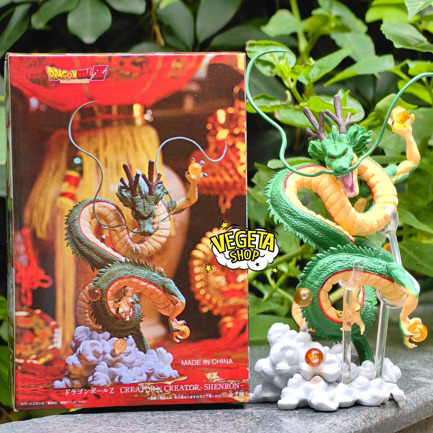Mô hình Dragon ball - Mô hình rồng Shenron Shenlong Rồng thần trái đất - Full box - Cao 18cm - 7 Bảy viên ngọc rồng