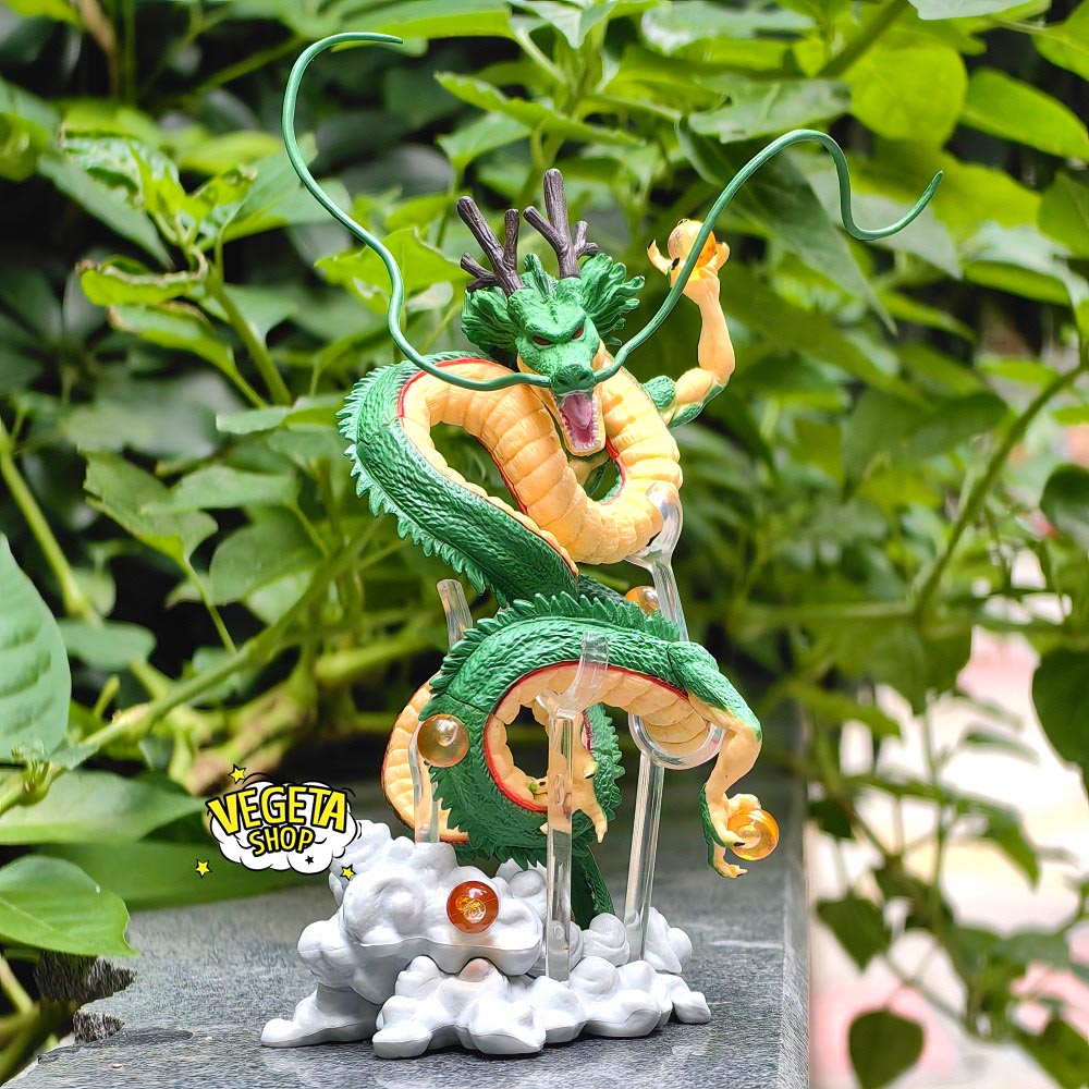 Mô hình Dragon ball - Mô hình rồng Shenron Shenlong Rồng thần trái đất - Full box - Cao 18cm - 7 Bảy viên ngọc rồng