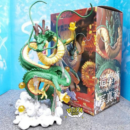 Mô hình Dragon ball - Mô hình rồng Shenron Shenlong Rồng thần trái đất - Full box - Cao 18cm - 7 Bảy viên ngọc rồng