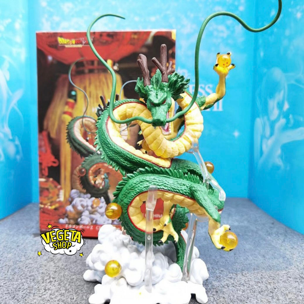 Mô hình Dragon ball - Mô hình rồng Shenron Shenlong Rồng thần trái đất - Full box - Cao 18cm - 7 Bảy viên ngọc rồng