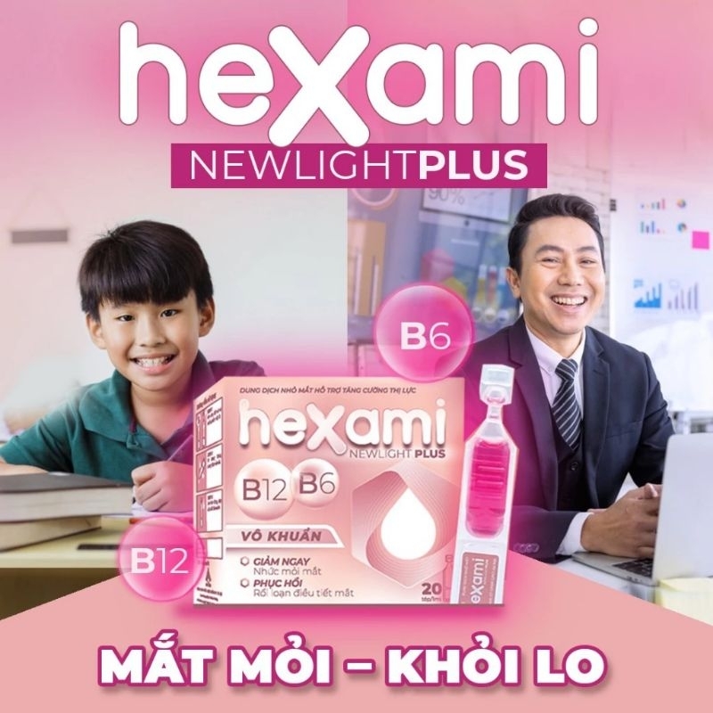 Nhỏ mắt chống nhức mỏi mắt , date 03/2026 HEXAMI