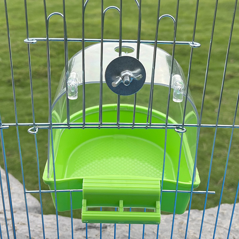 Lồng Tắm, Cóng Tắm bằng nhựa treo lồng cho chim vẹt, chào mào, khuyên, chích chèo, khướu, sáo và các dòng chim nhỏ.