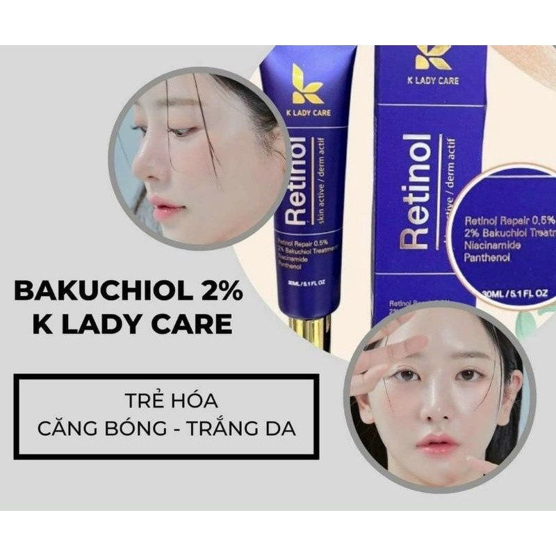 Kem Dưỡng Retinol K Lady Care Giảm Mụn, Kiểm Soát Dầu Nhờn, Mờ Thâm Nám Hàn Quốc 30ml chính hãng | BigBuy360 - bigbuy360.vn