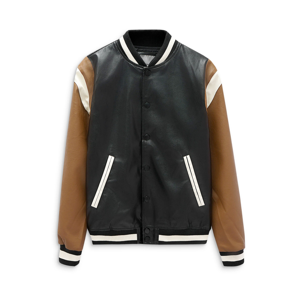 Áo Khoác Bomber Varsity Contrast Sleeves AKID0080