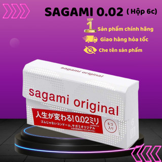 Bao cao su sagami 0.02 cao cấp siêu mỏng - 6 chiếc