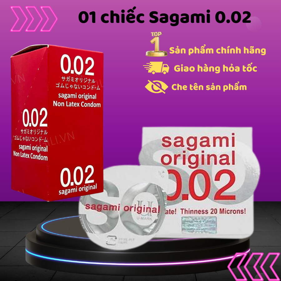 1 Chiếc bao cao su sagami Original 0.02