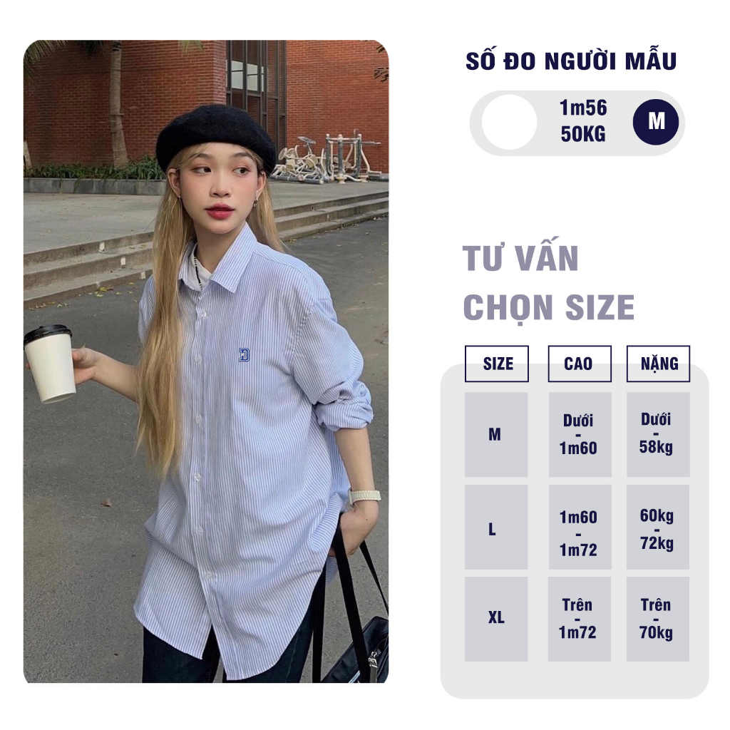 Áo Sơ Mi Oxford Tay Dài DUKEEN Kẻ Sọc Oversized Nam Nữ Unisex Local Brand SM029