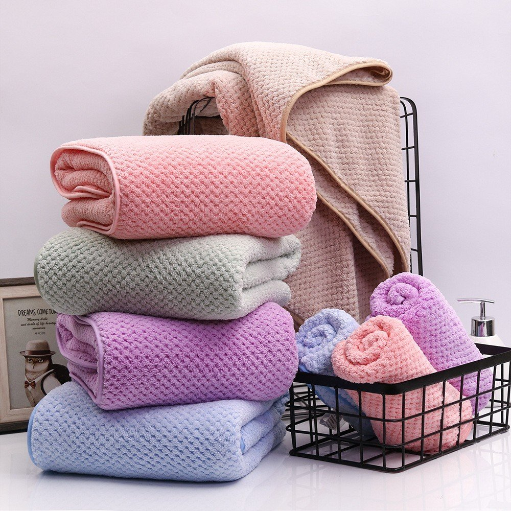 Khăn tắm san hô siêu thấm hút 70 x 140cm