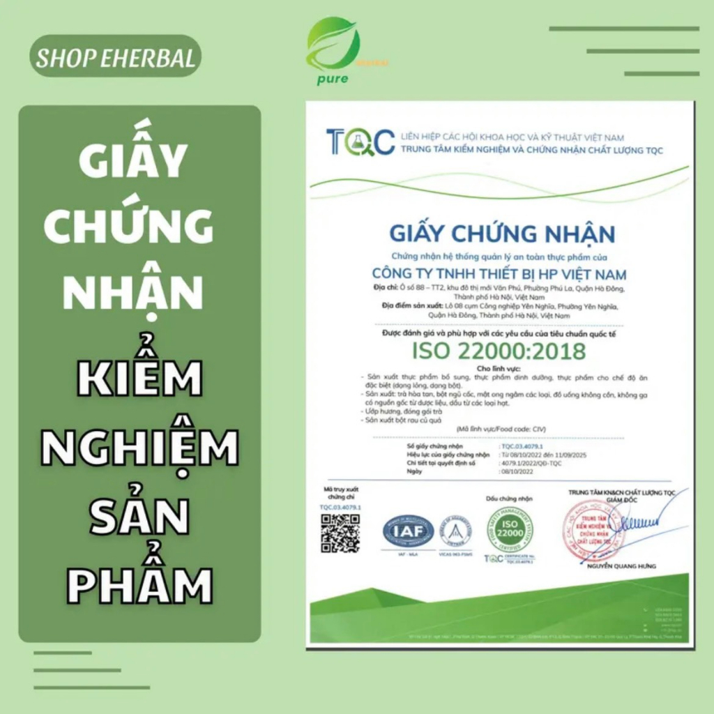 Detox Bột Tía Tô Sấy Thăng Hoa e-Centella Eherbal