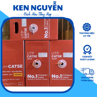 Cáp mạng golden link utp cat 5e 305m màu cam/trắng - ken nguyễn- bách hóa tổng hợp