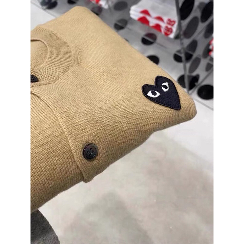 Áo khoác len cardigan logo hàng QC-Mon.Ami