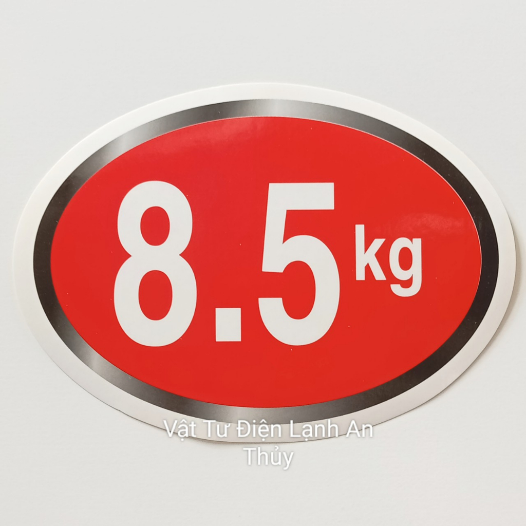 Combo 10 tem KG dán máy giặt - Tem KG máy giặt - Tem số máy giặt - Tem trang trí máy giặt - Tem trọng lượng máy giặt