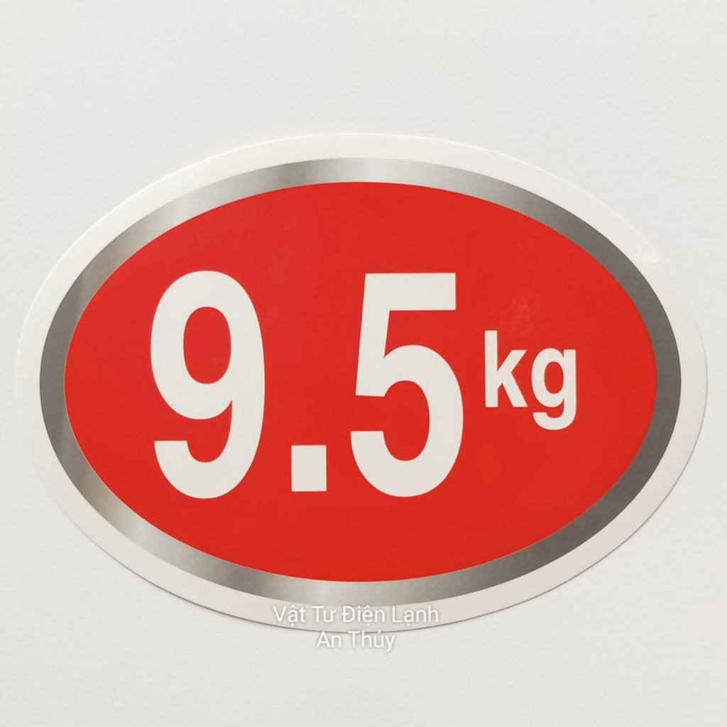 Combo 10 tem KG dán máy giặt - Tem KG máy giặt - Tem số máy giặt - Tem trang trí máy giặt - Tem trọng lượng máy giặt