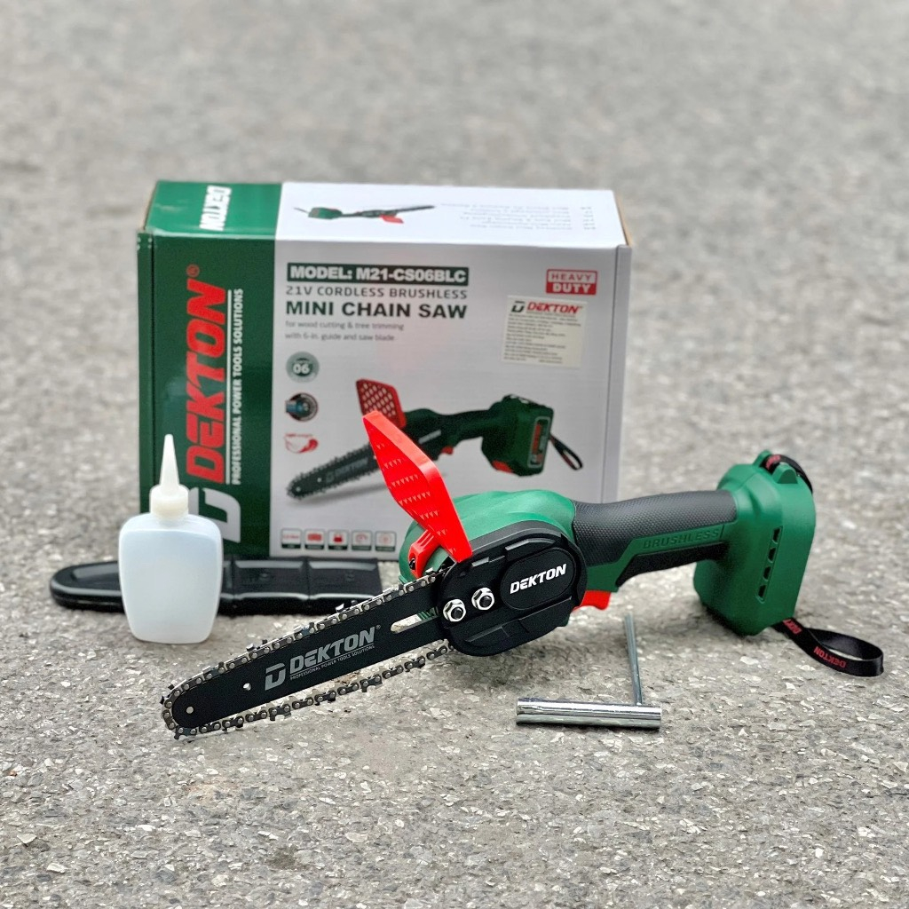 Thân cưa xích  pin Dekton M21-CS06BLC Lam 6 inch Không Chổi Than Chân Pin Phổ Thông