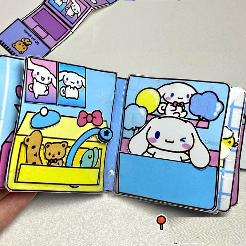 Đồ Chơi Sách Thủ Công Kuromi Doudouben Melody Hoạt Hình Sáng Tạo Cho Trẻ Em - đồ chơi thủ công