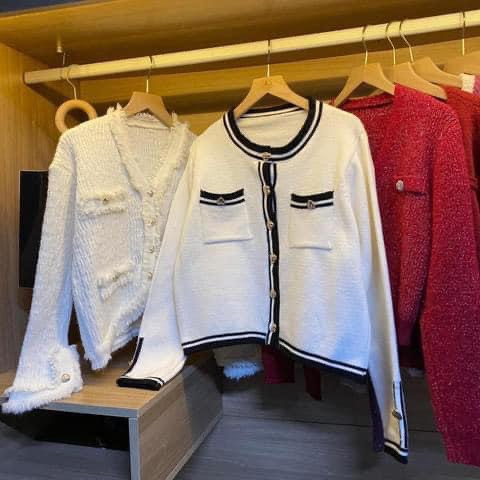 ÁO KHOÁC CARDIGAN FORM OVERSIZE HÌNH THÊU CHẤT LEN