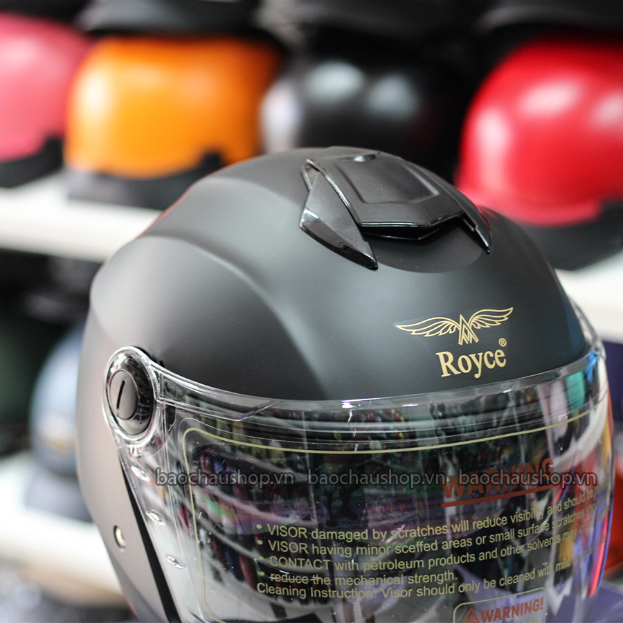 Mũ Bảo hiểm 3/4 Royce XH01 2 kính - bảo hành 12 tháng