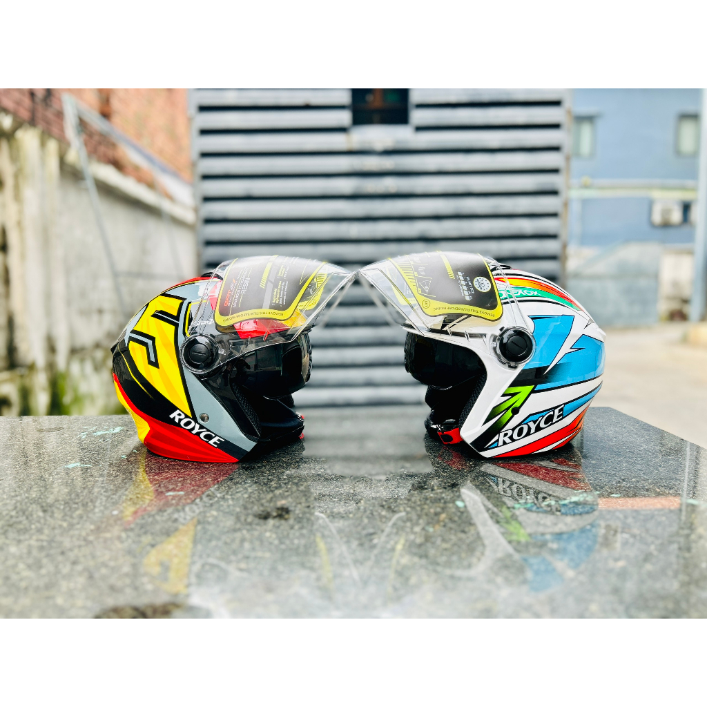 Mũ Bảo hiểm 3/4 Royce XH01 2 kính - bảo hành 12 tháng
