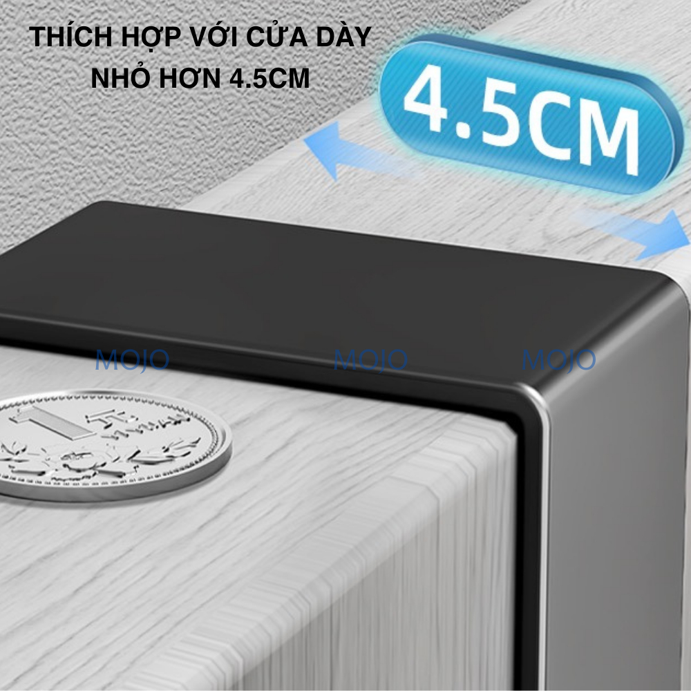 Móc Treo Quần Áo Sau Cửa Móc Treo Đồ Đa Năng Nhôm Không Gỉ Dán Tường Không Cần Khoan MOJO