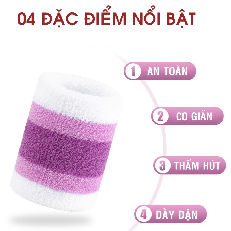 Headband Nam Nữ Băng Đổ Thể Thao Băng Đeo Bảo Vệ Cổ Tay Thấm Mồ Hôi Chơi Đá Banh Bóng Rổ Erobic Cầu Lông Tennis Chạy Bộ