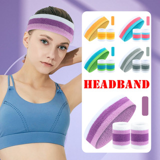 Headband Nam Nữ Băng Đổ Thể Thao Băng Đeo Bảo Vệ Cổ Tay Thấm Mồ Hôi Chơi Đá Banh Bóng Rổ Erobic Cầu Lông Tennis Chạy Bộ
