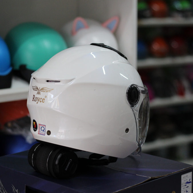 Mũ Bảo hiểm 3/4 Royce XH01 2 kính - bảo hành 12 tháng