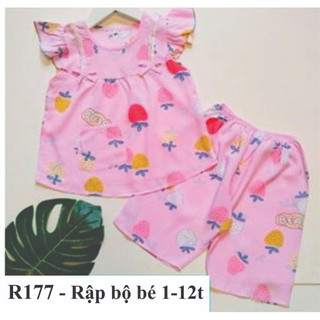 Rập giấy A0 mã R177 - Rập bộ cho bé