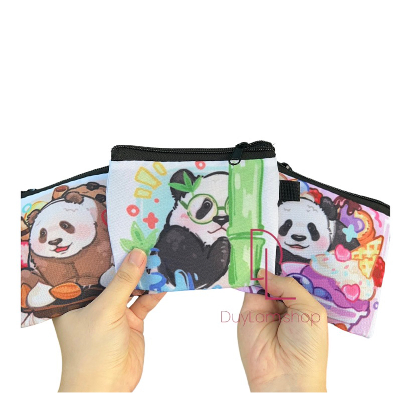 Ví đựng tiền,vật dụng cá nhân hình gấu trúc đỉnh lưu Fubao,Hoahoa…