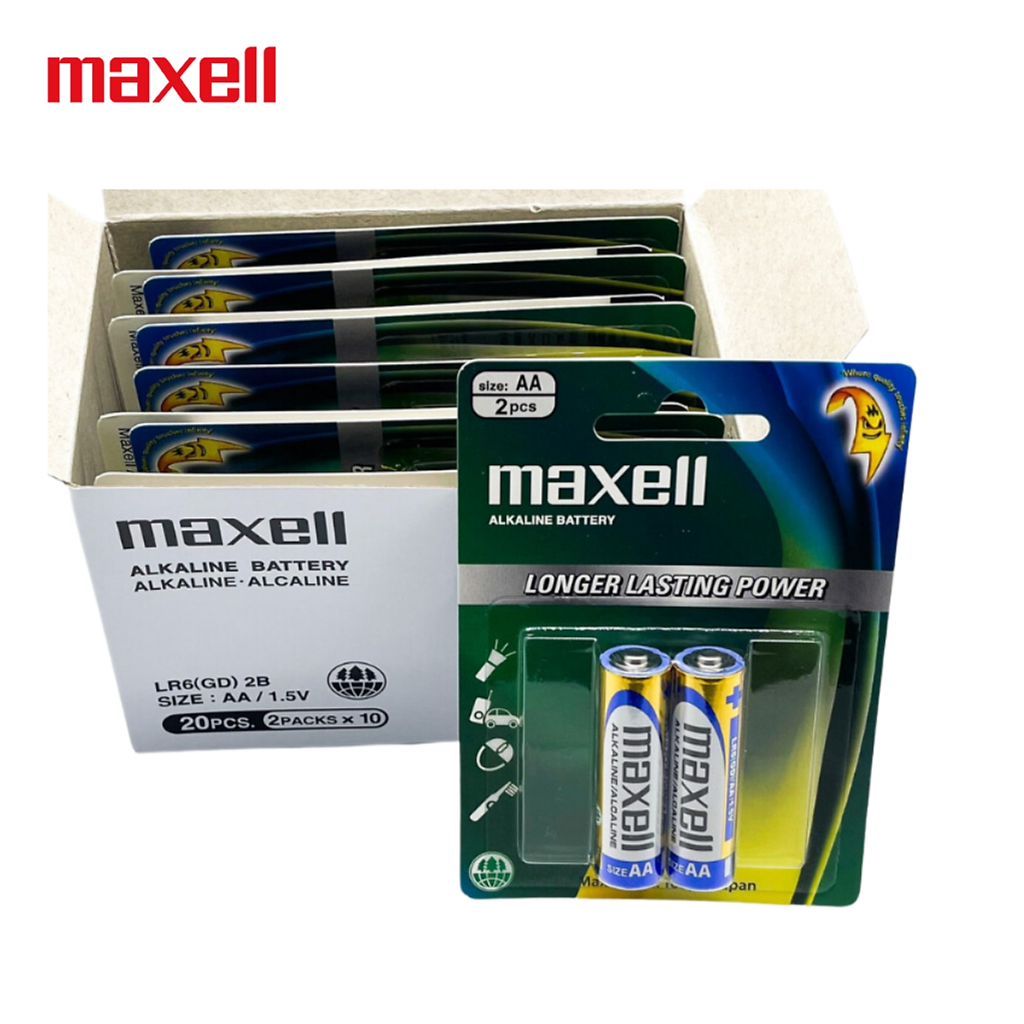 Pin Alkaline AAA vỉ 2 viên MAXELL LR03(GD)2B