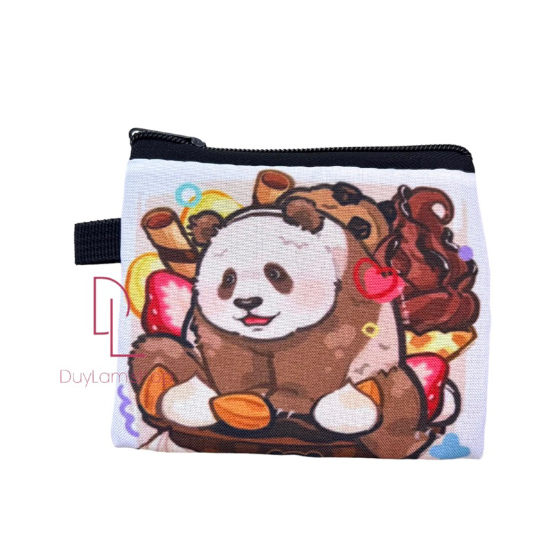 Ví đựng tiền,vật dụng cá nhân hình gấu trúc đỉnh lưu Fubao,Hoahoa…