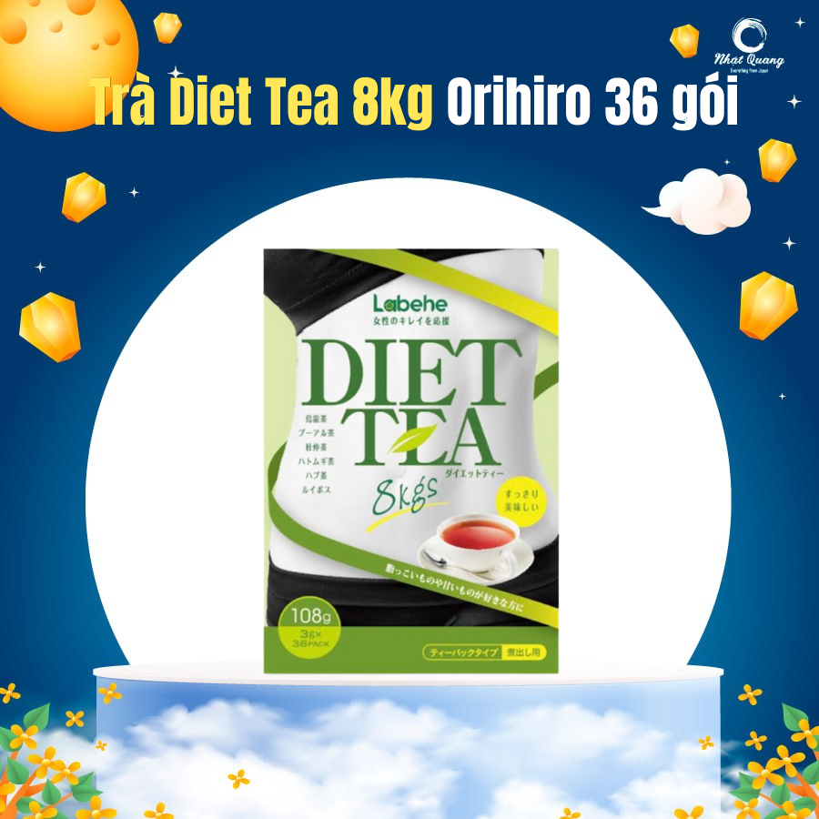 Trà hỗ trợ kiểm soát cân nặng Diet tea 8kg Orihiro(36 gói)