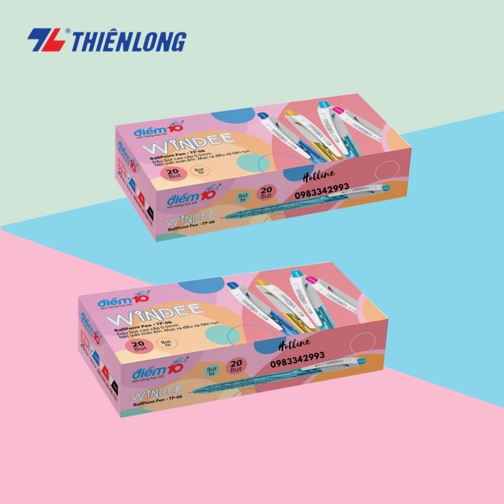 Hộp 20 Bút bi Thiên Long TP-06